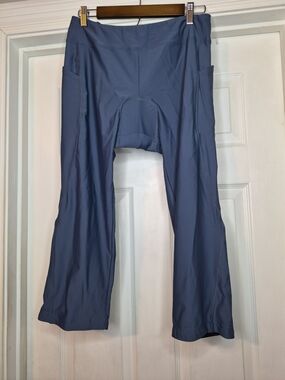 Bikewa Athletic Blue Capri Cycling Pants Xl 4D Padded
